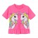 Girls T-shirt European and American childrens clothing summer new short sleeve children T-shirt knit cotton