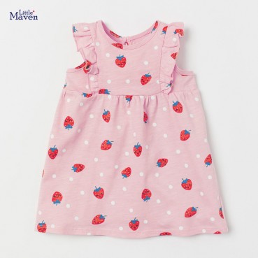 Childrens dresses Europe and the United States childrens clothing summer new childrens skirt logistics print girls