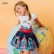 Child short skirt European and American childrens clothing summer new girls skirt cotton printing childrens dress