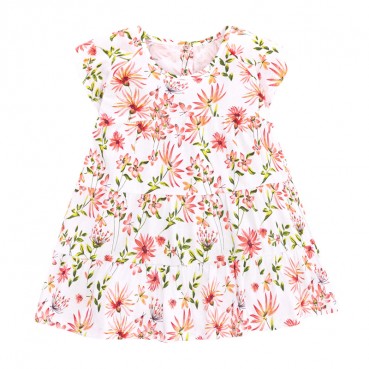 Girl skirt European and American childrens clothing summer new childrens dress cotton short-sleeved girl dress