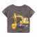 Child T-shirt European and American style summer new childrens clothing T-shirt knit cotton short-sleeved children