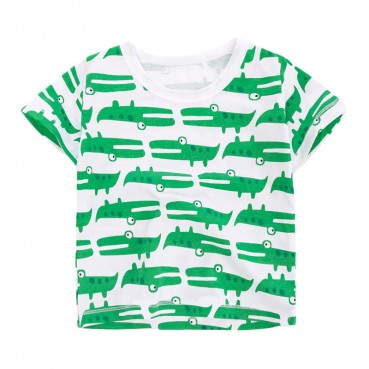 Childrens clothing T-shirt European and American childrens wear summer new short-sleeved children T-shirt knit