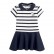 Girls dresses Europe and the United States childrens clothing summer new children skirt colored striped short sleeve