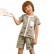 Summer new childrens suit European and American style sleeveless boys set cotton childrens suit