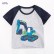 Child t-shirt European and American childrens clothing summer new childrens short-sleeved T-shirt cotton contrast