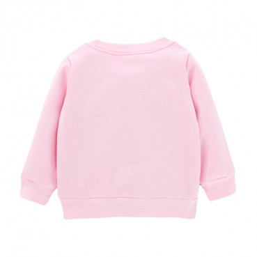 European and American childrens clothing winter new girls and sweater knit round leader sleeves childrens sweater