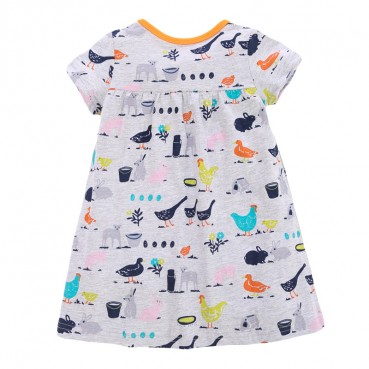 Childrens dress European and American childrens clothing summer new childrens clothing dress cotton girl childrens