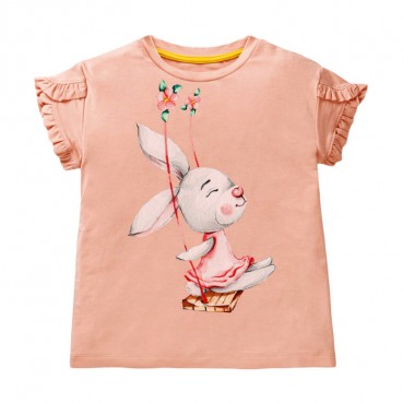 Childrens clothing T-shirt European and American style summer new childrens clothing cotton children T-shirt round