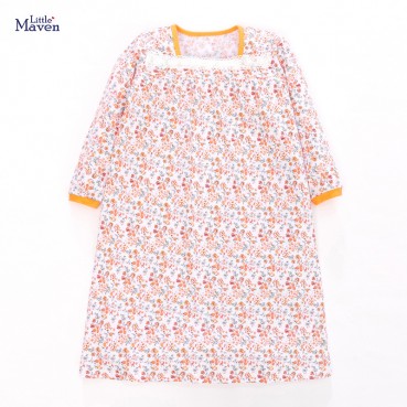 Child skirt European and American childrens clothing girls dress spring new knit cotton childrens clothing dress