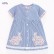 Girls dresses Europe and the United States childrens clothing summer new short sleeve children skirt woven childrens