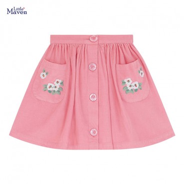 Childrens skirt European and American childrens clothing new children skirt corduroy girl short skirt summer skirt