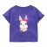 Child T-shirt summer new European and American childrens clothing girls T-shirt knit print short sleeve children