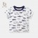 2021 new summer childrens clothing baby car full print childrens short-sleeved T-shirt cartoon boys top