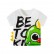 2021 new summer childrens short-sleeved T-shirt cartoon animation set top cloth Korean version of the tide dinosaur