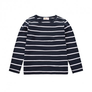 2021 childrens clothing wholesale factory direct Korean version of spring childrens elastic striped boys long sleeve