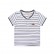 Childrens clothing wholesale factory direct boy short-sleeved T-shirt baby summer 2021 striped girl childrens tie