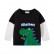 Childrens bottoming shirt cotton jacket boys dinosaur, sleeve long sleeve T-shirt round neck child clothes