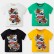 2021 childrens clothing wholesale Chinese style childrens summer short-sleeved T-shirt cotton lion dance dance