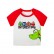 2021 new childrens cartoon short-sleeved T-shirt boys inserted sleeper sweatshirt baby tops qi summer cotton clothing