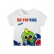 2021 new children cartoon dinosaur short-sleeved T-shirt cute baby top men and croissants factory direct sales