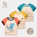 Summer Korean childrens short-sleeved T-shirt boys cotton three-piece childrens clothing 3 pieces of combination