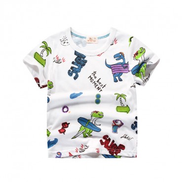 2021 childrens wear wholesale summer new childrens short-sleeved T-shirt boys cotton Korean childrens clothing