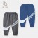 2021 new childrens clothing spring and autumn Korean childrens trousers baby boys sports trousers two-piece suit