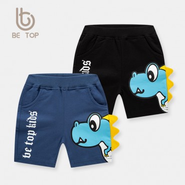 2021 new summer children three-dimensional cartoon shorts boys baby dinosaur pants five pants under the dress