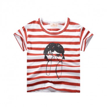 2021 boys and summer childrens clothing boys t-shirt striped baby clothes children short sleeves