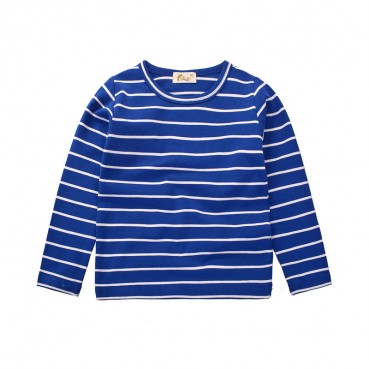 2021 childrens clothing wholesale factory direct Korean version of spring childrens elastic striped boys long sleeve