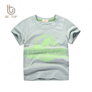 2021 childrens wear wholesale summer children short-sleeved T-shirt baby half-sleeved Korean version of cotton boys