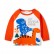 Childrens clothing Korean version of the autumn children dinosaur plug-in boys long sleeve T-shirt cotton bottoming