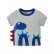 2021 spring new brand childrens wear summer children short-sleeved T-shirt boys dinosaur bottoming shirt tide