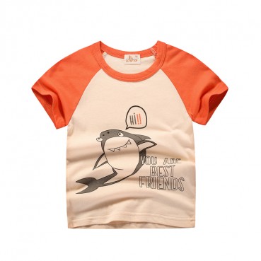 Childrens clothing wholesale Korean version of summer boy believes in girls half-sleeved childrens summer