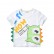 2021 childrens wear wholesale summer boys dinosaur half-sleeved childrens summer short-sleeved T-shirt cotton