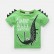 Cartoon Korean version of the summer boy dinosaur printed girl half-sleeved childrens summer dress baby top child