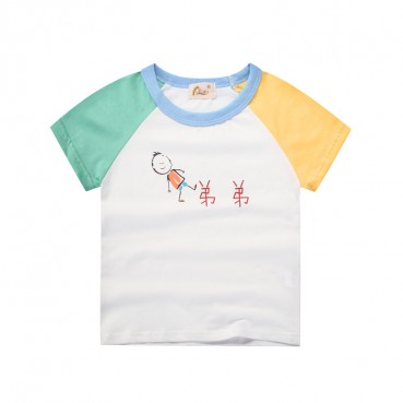 2021 childrens wear summer new children T-shirt cotton boys short-sleeved baby top factory direct sales