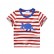 Factory direct 2021 childrens wear wholesale summer Korean version of the new cotton striped childrens short-sleeved