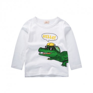 Childrens cartoon Korean childrens clothing boys and girls long sleeves autumn baby tops special foreign air