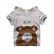 Cartoon Korean version of the summer boy dinosaur printed girl half-sleeved childrens summer dress baby top child