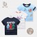 Summer Korean childrens short-sleeved T-shirt boys cotton three-piece childrens clothing 3 pieces of combination