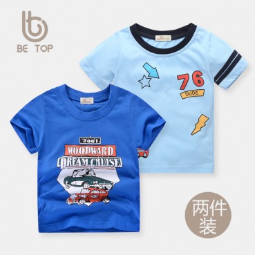 Factory direct childrens clothing 2021 new two sets two-piece cotton children short-sleeved T-shirt