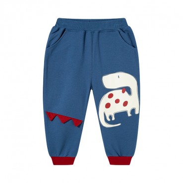 2021 new spring childrens clothing childrens trousers cartoon dinosaur childrens trousers boy drop knitwear