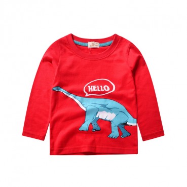 Tide childrens clothing 2021 Korean childrens long-sleeved T-shirt boys compassion girls bottoming shirt baby cotton