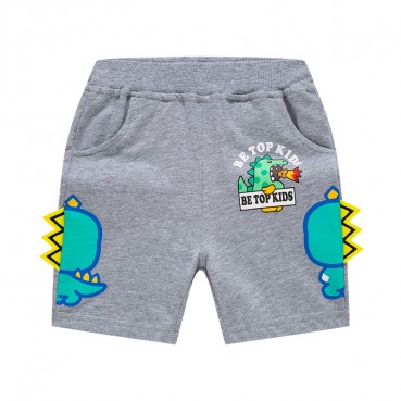 2021 new Korean version of the three-dimensional dinosaur cartoon childrens cotton shorts boys hot pants moving