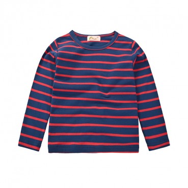 2021 childrens clothing wholesale factory direct Korean version of spring childrens elastic striped boys long sleeve