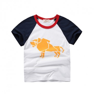 Childrens clothing cartoon boys short-sleeved T-shirt cotton Korean childrens summer dress baby inert clothes