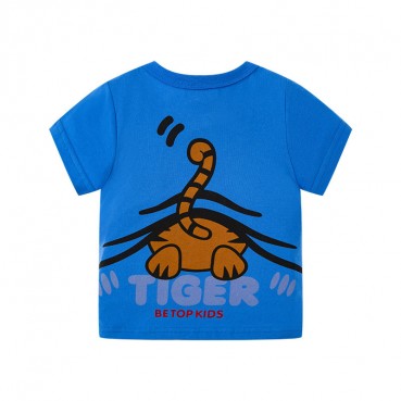 Childrens clothing manufacturers direct children T-shirt 2021 new boys card printing baby T-shirt