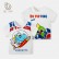 2021 new children cartoon dinosaur short-sleeved T-shirt cute baby top men and croissants factory direct sales