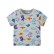 2021 summer new childrens clothing childrens dinosaur full printing brand boys top short-sleeved T-shirt wholesale